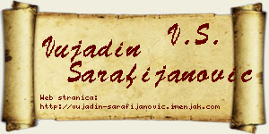 Vujadin Sarafijanović vizit kartica